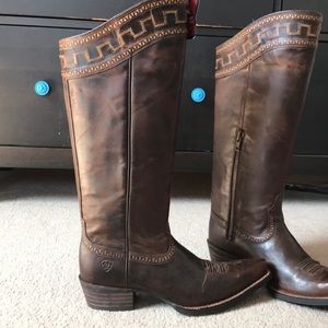 Ariat Brown Leather Boots sz 8 NWT